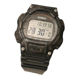 Casio Illuminator WR100M Digital Sport Watch Black W-736H‎